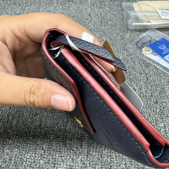 Authentic Louis Vuitton Victorine Navy Monogram Leather Wallet - Picture 6 of 15